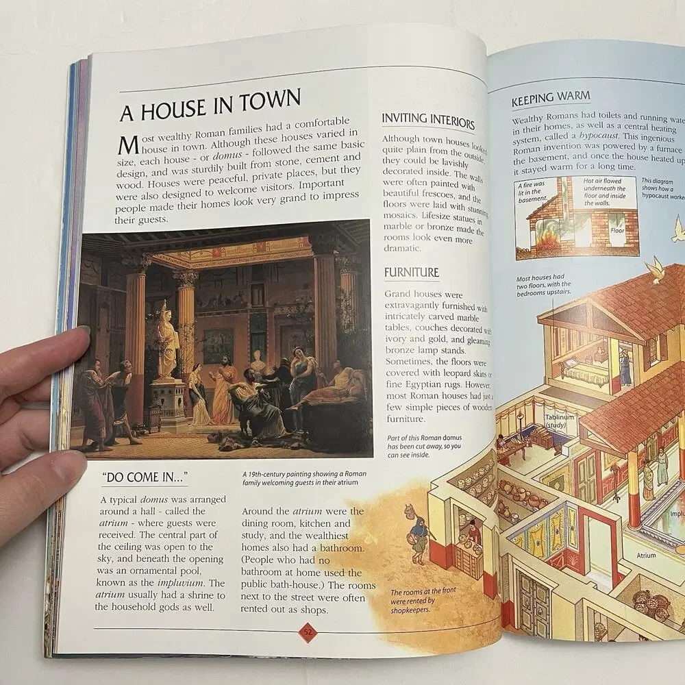 Usborne Internet Linked Encyclopedia Of The Roman World Paperback Book History